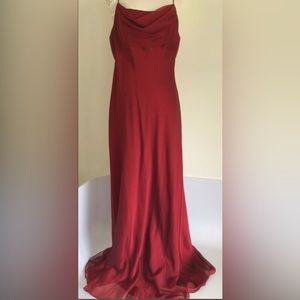 Red bridesmaids dress